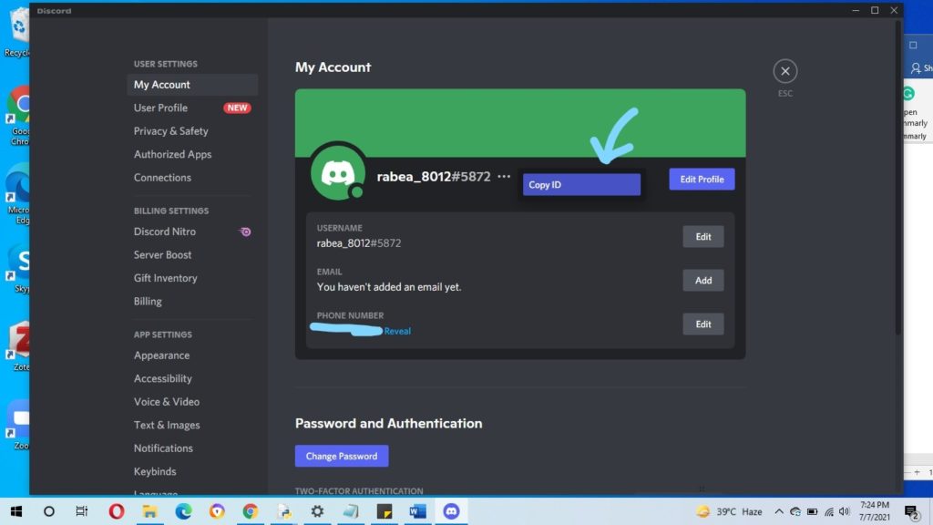 discord account creation date