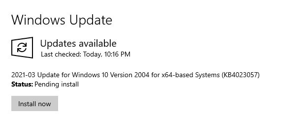 Windows Update - Bannerlord not Launching 